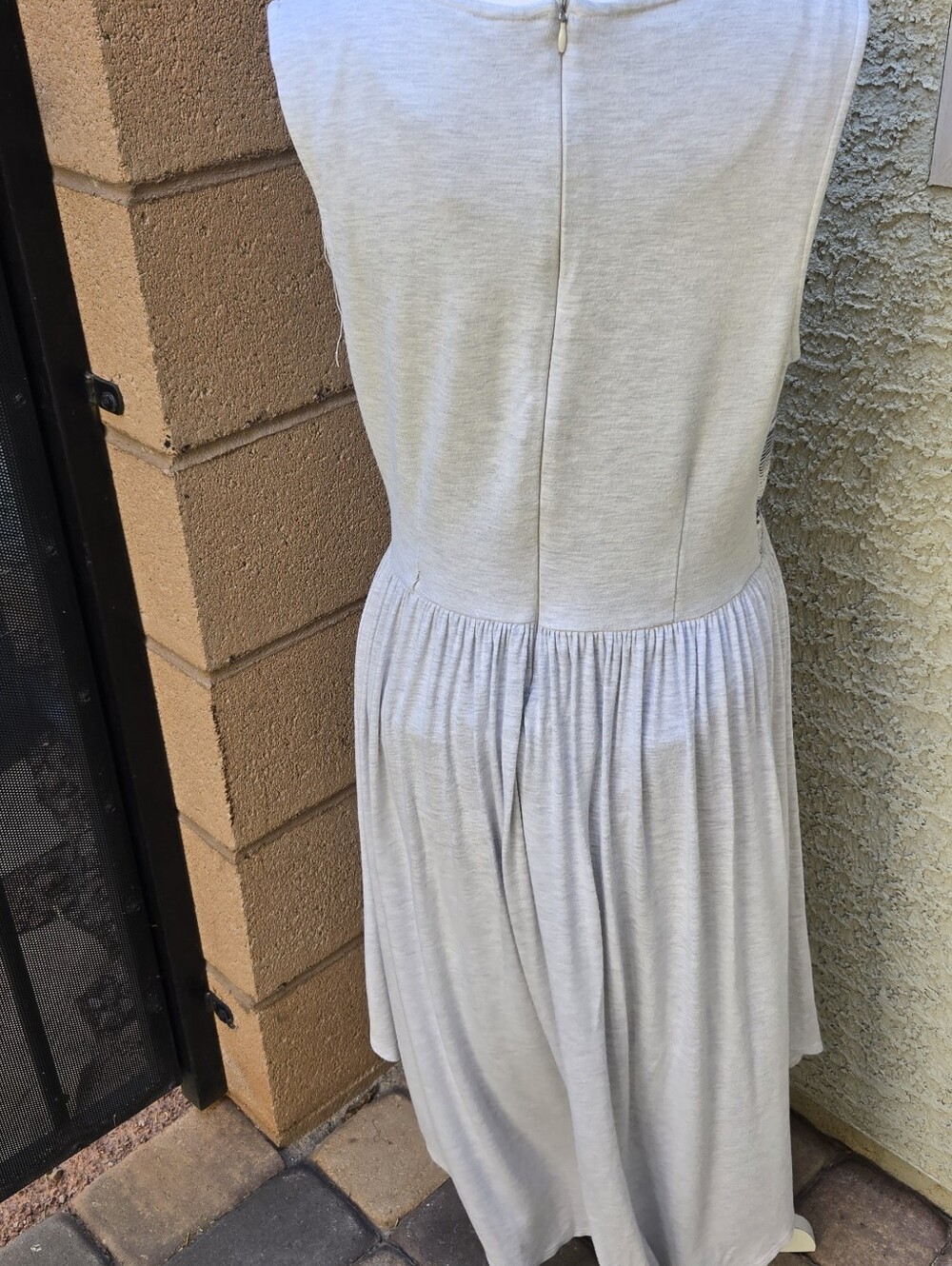 Anthropologie Dolan Striped Bodice Sleeveless Cream Dress - Picture 7 of 10